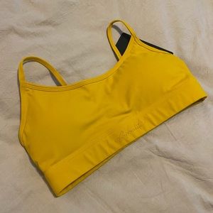New and never worn alphalete surface limitless sports bra in color golden hour